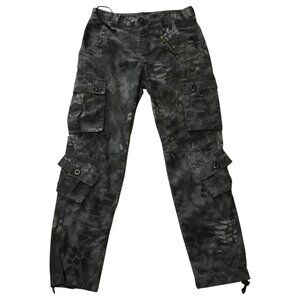 Grey Camo Cargo Pants – Adjustable 29-31 Waist
